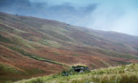 The shieling where the figures spend the winter months.