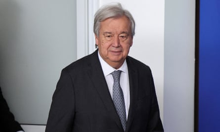 UN secretary general António Guterres.