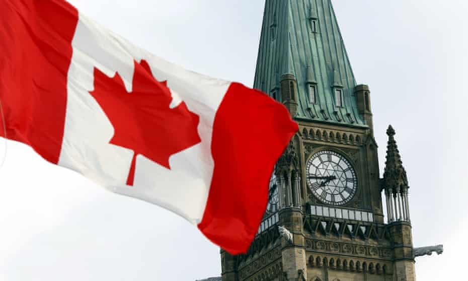 canada flag parliament