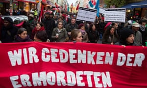 A rally in Berlin, in 2012, to commemorate the murder victims of the neo-Nazi group.