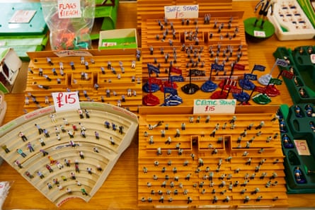 Vintage stadium sections for the Subbuteo game