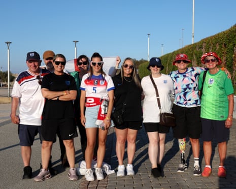 Travelling fans rock up for the game in Heraklion between Greece and England