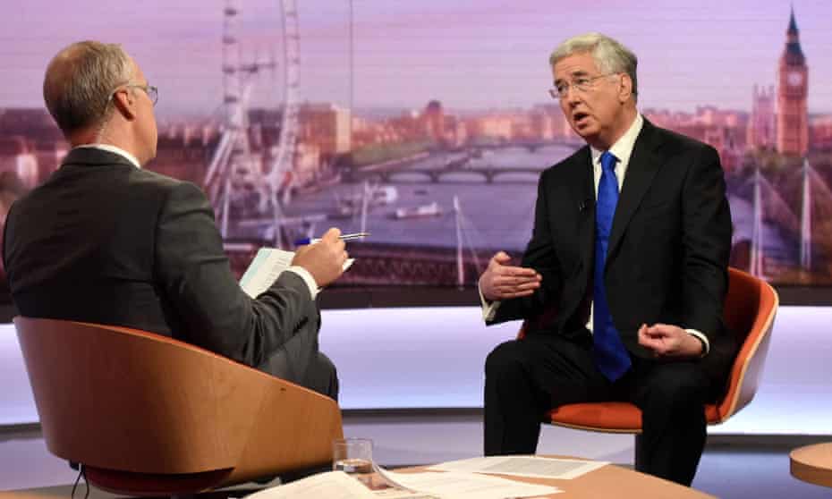 Michael Fallon on the Andrew Marr show. 