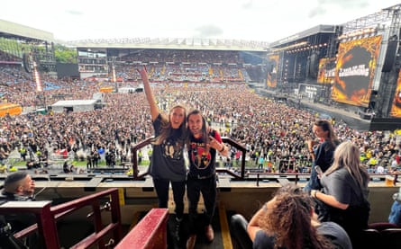 George Russell and friend, at Black Sabbath’s Back to the Beginning concert.