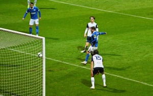 Brighton’s Alexis Mac Allister scores their second goal.