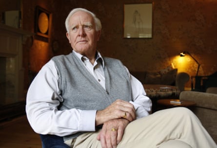 Author John le Carré, real name David Cornwell, at his home in London in 2008.
