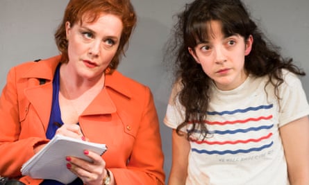 Charlotte Lucas as the Reporter and Patsy Ferran.