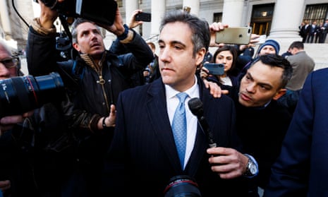 Michael Cohen leaves federal court in New York on 29 November.
