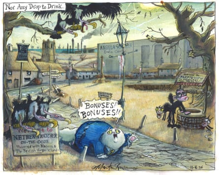 Martin Rowson on the drought and water companies – cartoon
