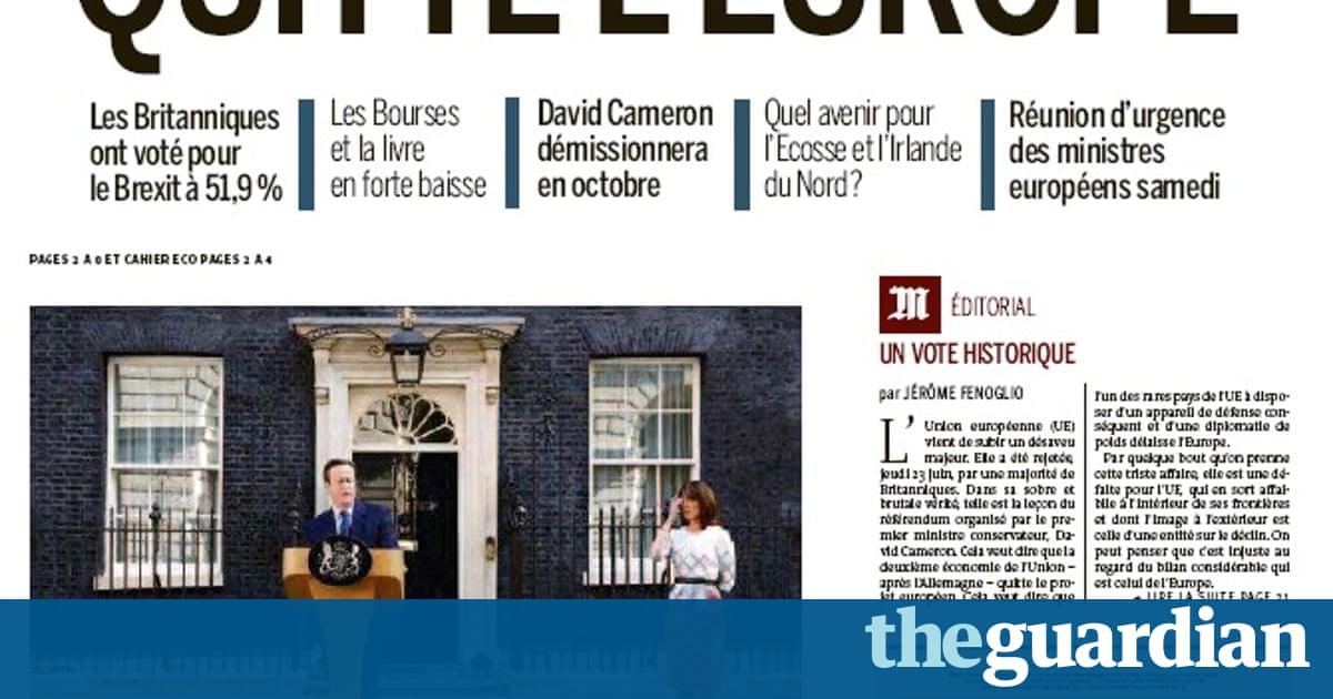 Brexit front pages - in pictures | Media | The Guardian