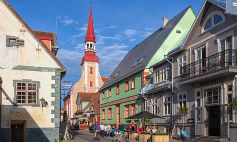 Street in Pärnu, Estonia