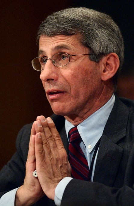 Fauci testifies before the Senate health committee in Washington DC in April 2003.