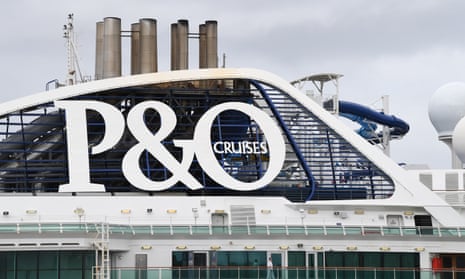 The P&O cruise ship Pacific Explorer sits empty at White Bay Terminal on March 16, 2020 in Sydney, Australia.