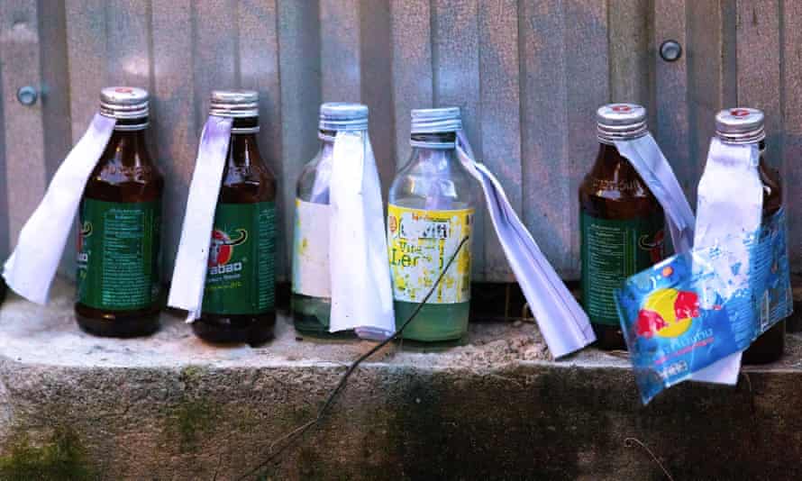 Some protesters have resorted to using petrol bombs.