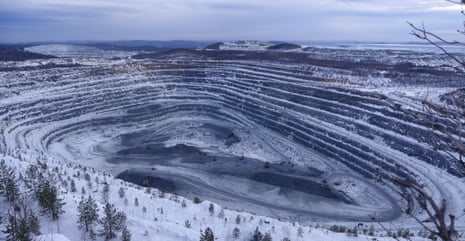 The nearest open pit mine to the monastery