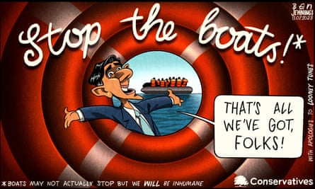 Ben Jennings on Conservatives and Channel crossings – cartoon