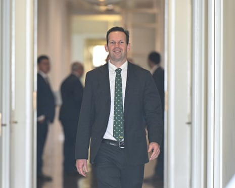 s senator Matt Canavan arrives for a party room meeting.