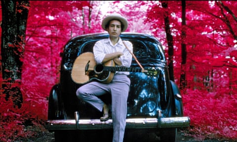 Bob Dylan outside his Byrdcliffe home in Woodstock, New York, 1968.