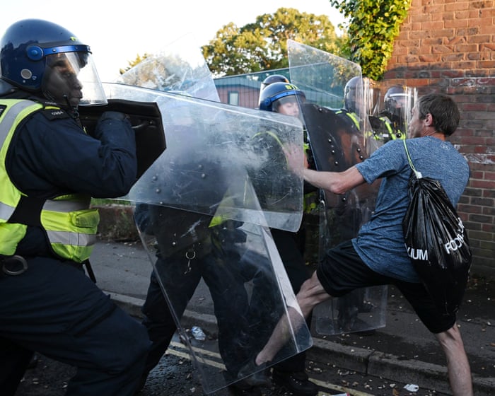 Protesters clash with police in Southampton over Henry Nowak murder