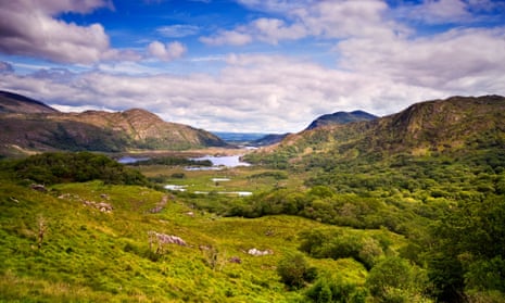 Ladies View in Killarney national park in County Kerry, Ireland