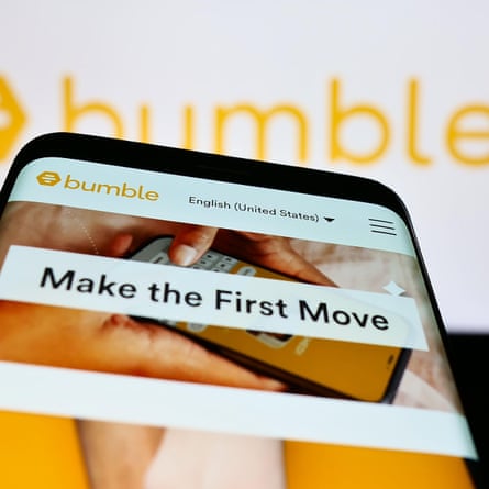 Bumble app on a smartphone screen.