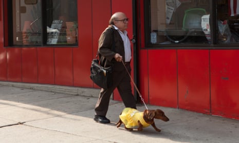 Danny DeVito, with dachshund, in Todd Solondz’s Wiener-Dog.