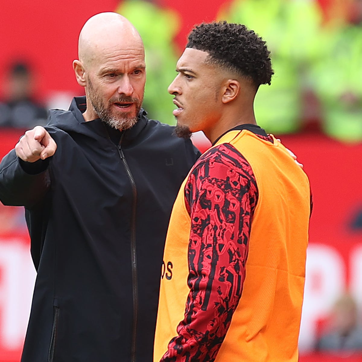 Jadon Sancho has been instructed to accept responsibility and not place the blame for his limited playing time at Manchester United on manager Erik ten Hag. | Manchester United | The Guardian Jadon Sancho has been instructed to accept responsibility and not place the blame for his limited playing time at Manchester United on manager Erik ten Hag. | Manchester United | The Guardian