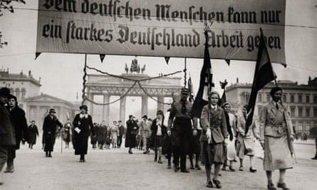 A National Socialist demonstration in Berlin, 1931.