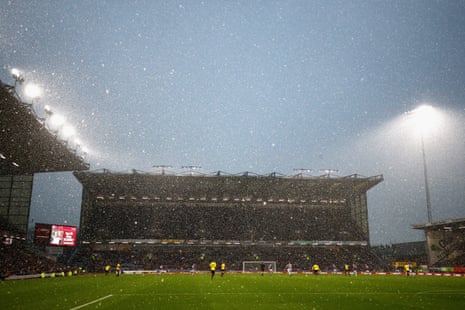 Snow at Burnley v Watford