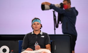 Game on. Raonic takes the second set.
