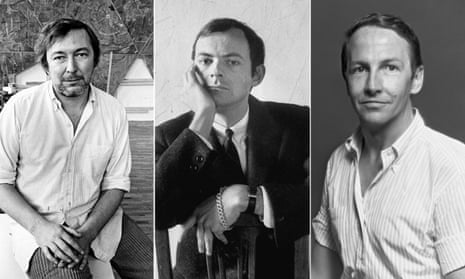 Three’s a crowd … Jasper Johns, Cy Twombly and Robert Rauschenberg. 