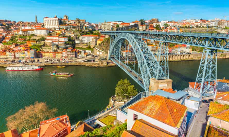 Tales of the riverbank: Porto’s Dom Luís I bridge and the Douro waterfront.