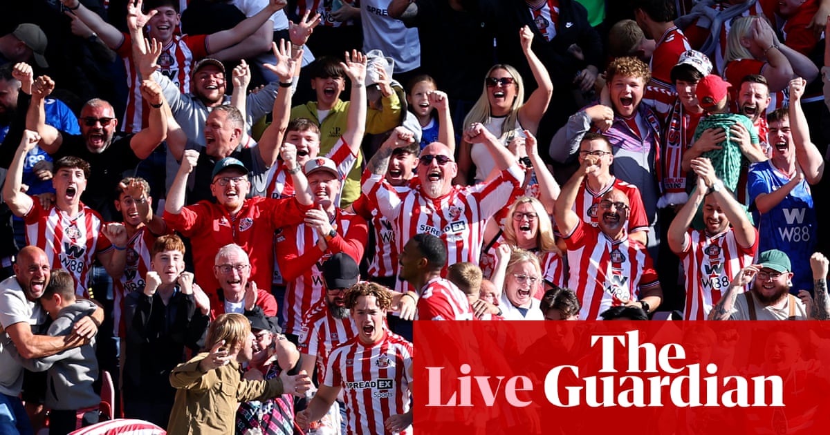 Sunderland 3-0 West Ham, Tottenham 3-0 Burnley, Brighton 1-1 Fulham – clockwatch as it happened Sunderland 3-0 West Ham, Tottenham 3-0 Burnley, Brighton 1-1 Fulham – clockwatch as it happened