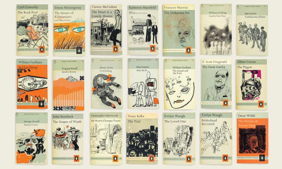 Penguin Modern Classics jackets from the 1960s.