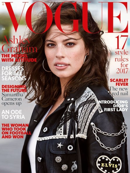 Ashley Graham on the cover of Vogue 2017.
