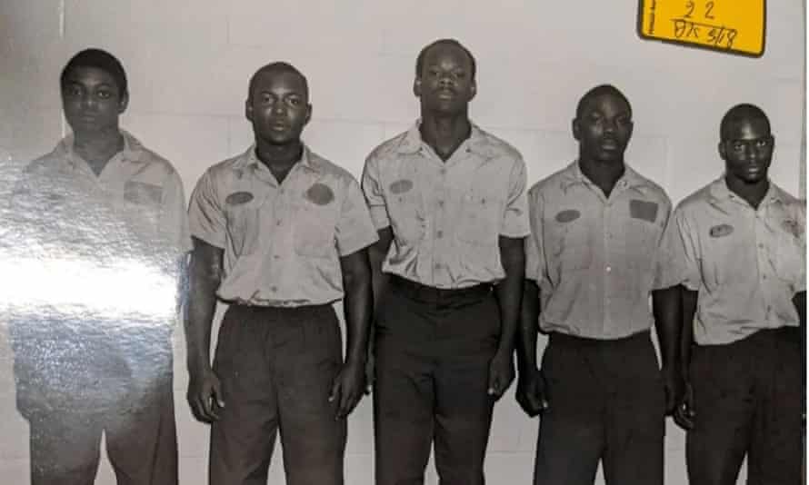 A police lineup of the innocent men from which Alice Sebold picked her rapist.