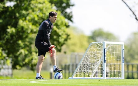 Andoni Iraola at Bournemouth’s Canford training ground