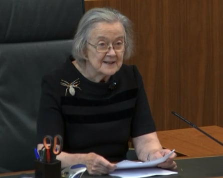 Brenda Hale reads the ruling about the suspension of parliament