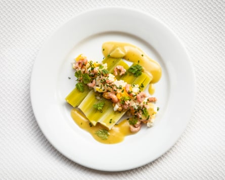 Leek vinaigrette, Franc, Canterbury. the chicory was sweet, yet still deliciously fibrous.