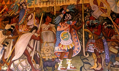 Mural of Aztecs by Diego Rivera