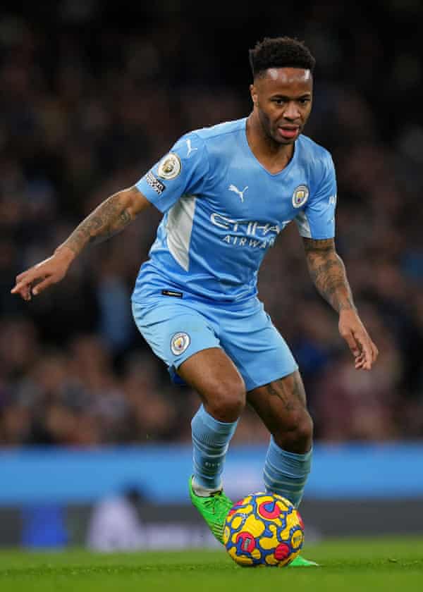 Constantly criticised by the tabloids in the early years of his career: Raheem Sterling in action for Manchester City