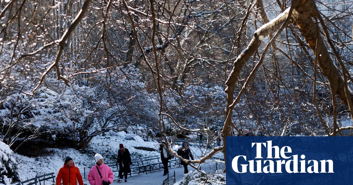 Weather tracker: Early snowfall in New York and a storm rips down lights in Spain