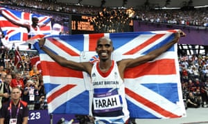 Mo Farah of Team GB wins Gold in the Menâs 5000m final.