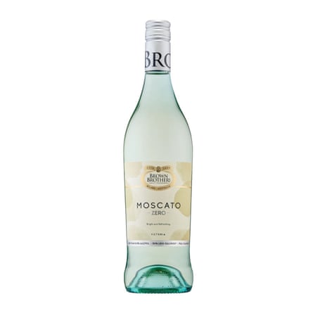 Bottle of Brown Brothers Moscato Zero 2023.