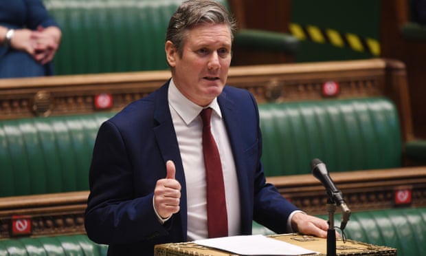 Keir Starmer during Prime Minister’s Questions in the House of Commons in London on 24 February.