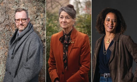 Royal Society of Literature fellows Philip Hensher, Marina Warner and Aminatta Forna