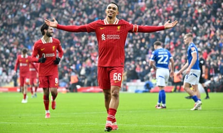 Alexander-Arnold’s maverick talent will be missed as Liverpool near tipping point | Barney Ronay