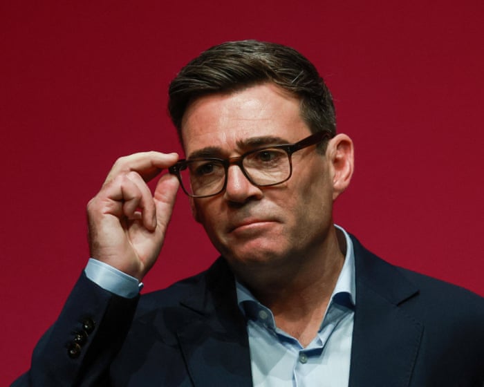 Andy Burnham fights tears as he speaks of his dad at Labour conference – video