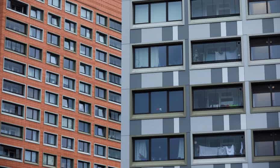 Blocks of flats in Manchester that had cladding panels tested for fire safety after the Grenfell Tower disaster.