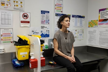 Prof Nadine Ezard, the clinical director of St Vincent’s drug and alcohol service in the injecting room where they are doing the drug trials with hydromorphone.